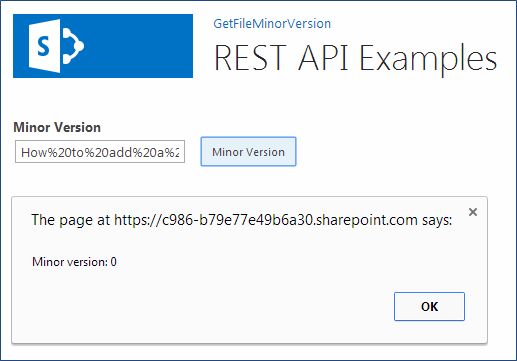 Minor version of the file